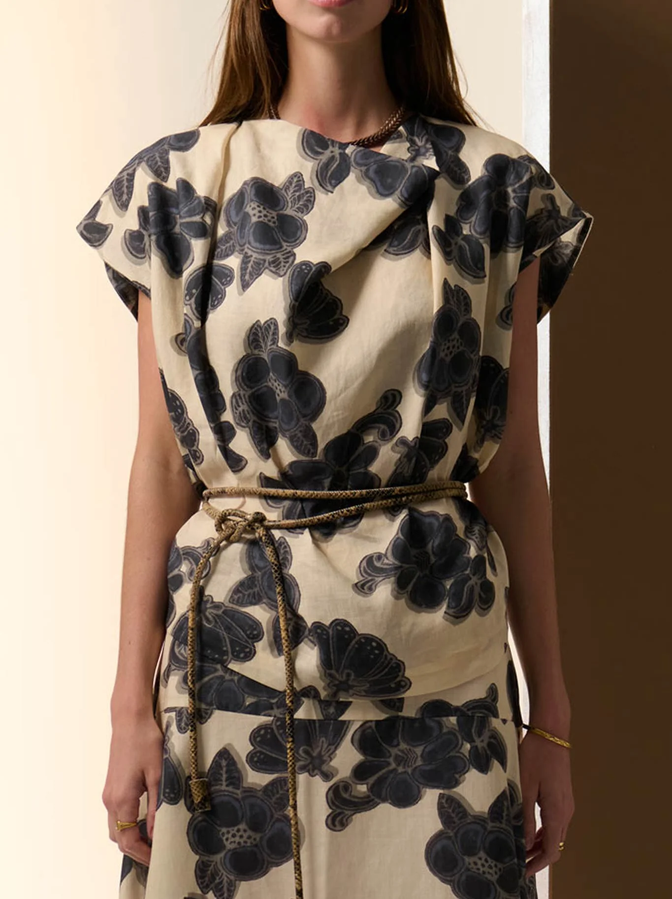 POL AMARA DRAPED TOP