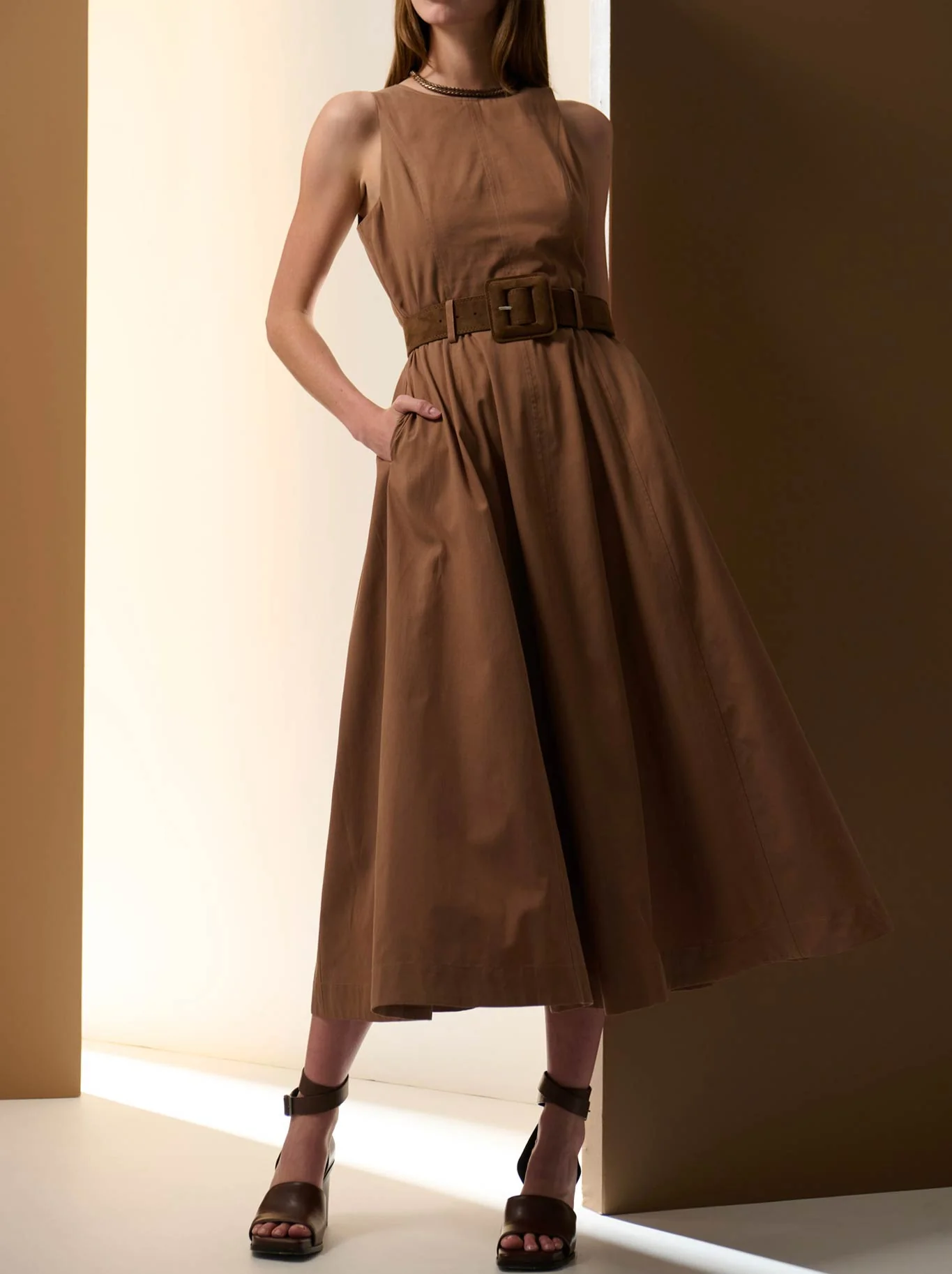 POL ODETTE BELTED DRESS - Image 3