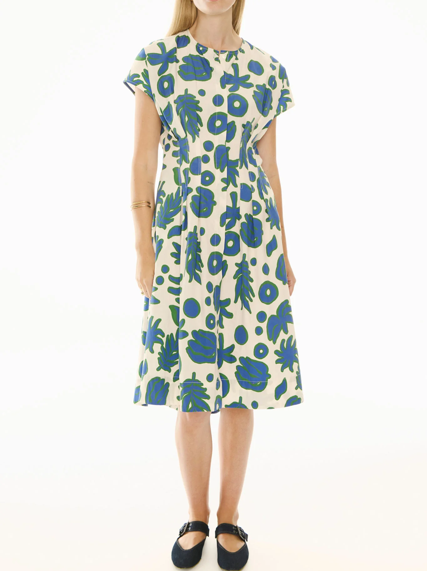 POL JAINE TUCKED DRESS - Image 3