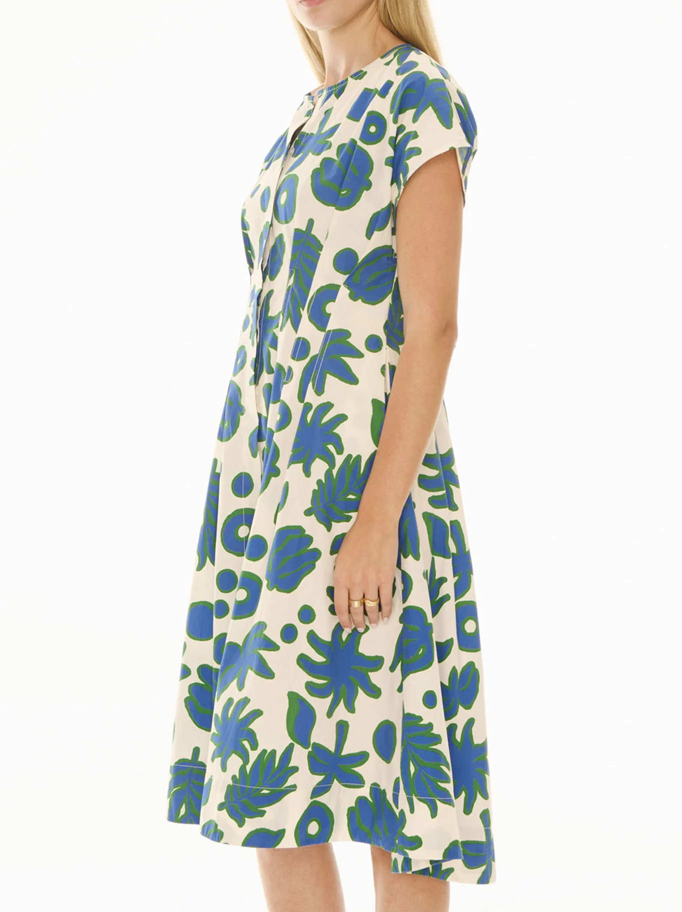 POL JAINE TUCKED DRESS - Image 4