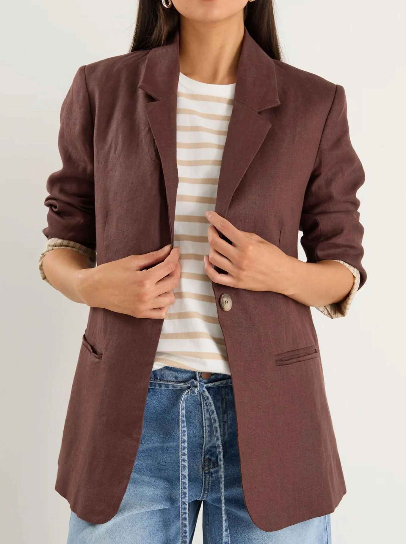 RE:UNION THE LABEL ATLANTIC BLAZER