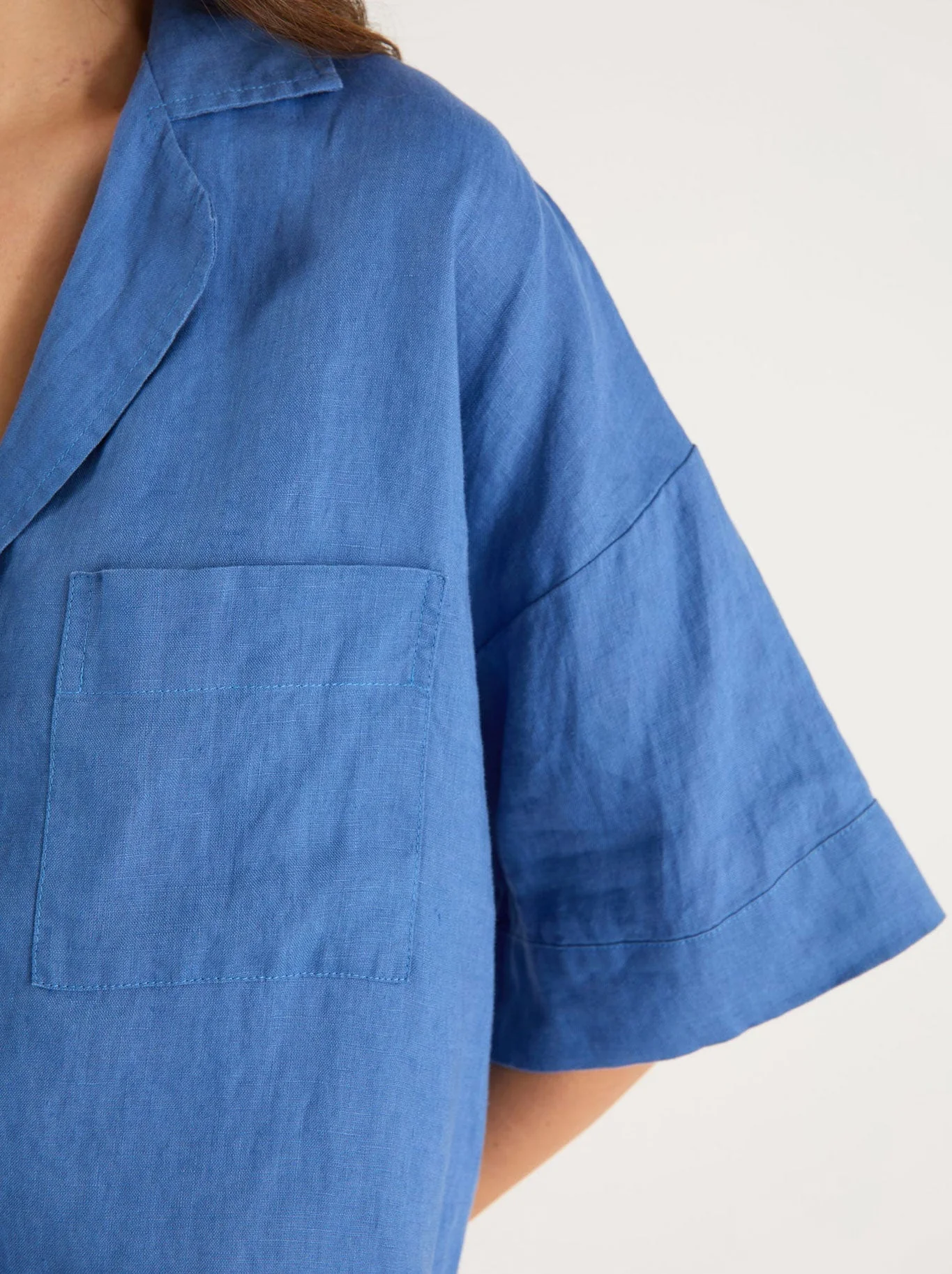 RE:UNION THE LABEL MEANDER LINEN BOXY SS SHIRT - Image 3
