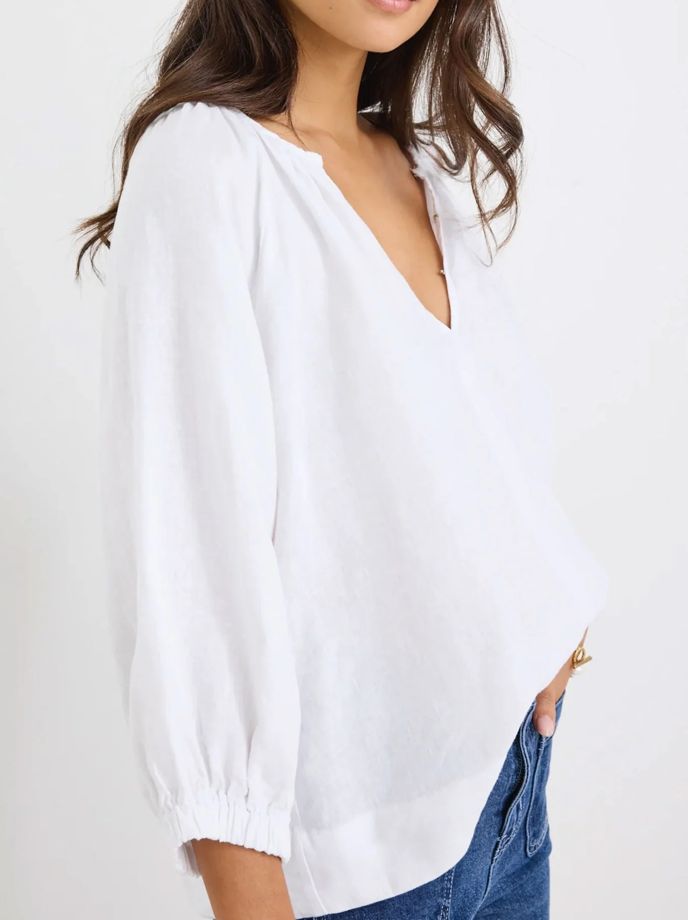 RE:UNION THE LABEL REVOLUTIONARY LINEN TOP - Image 2