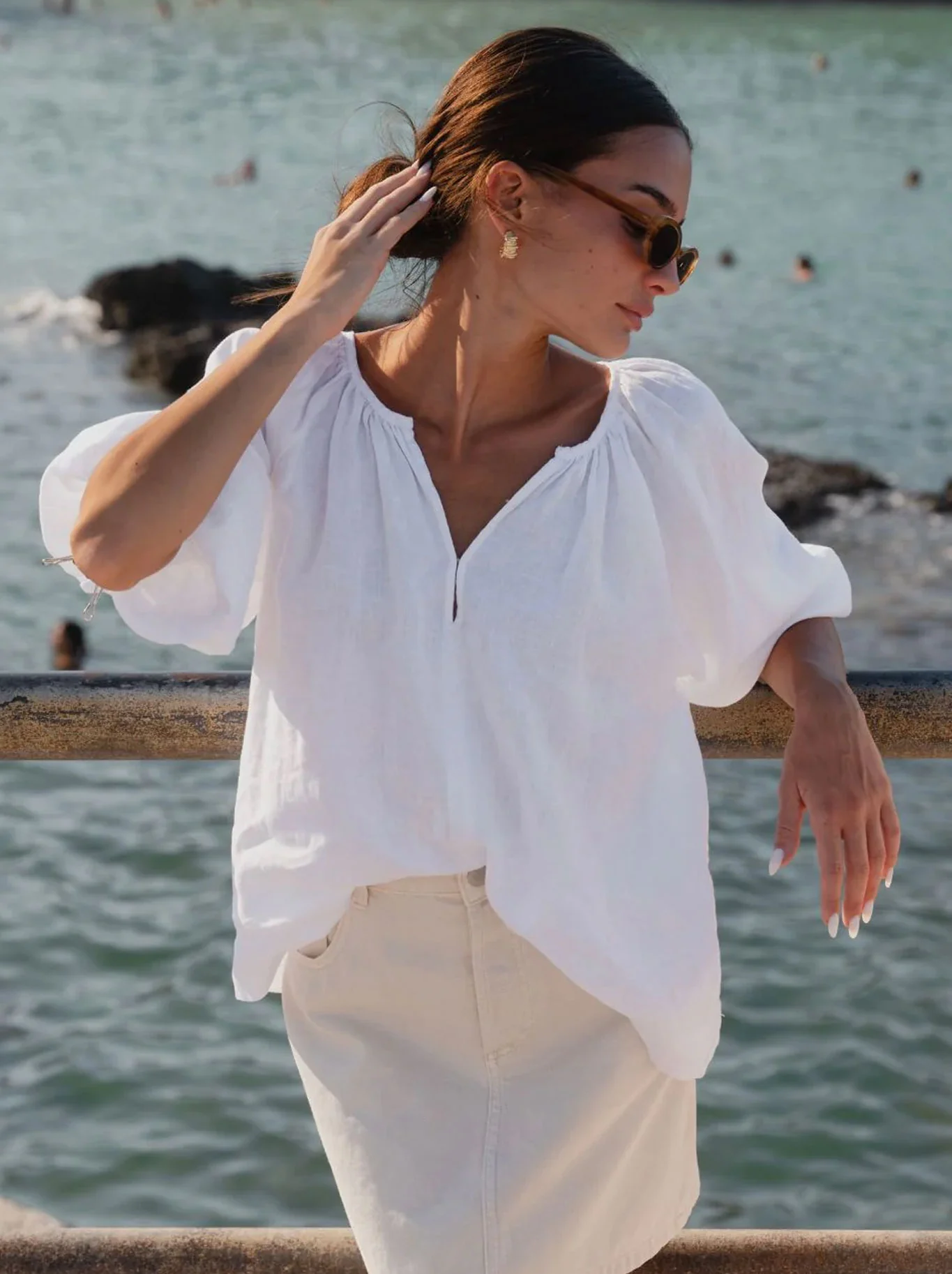 RE:UNION THE LABEL REVOLUTIONARY LINEN TOP - Image 5