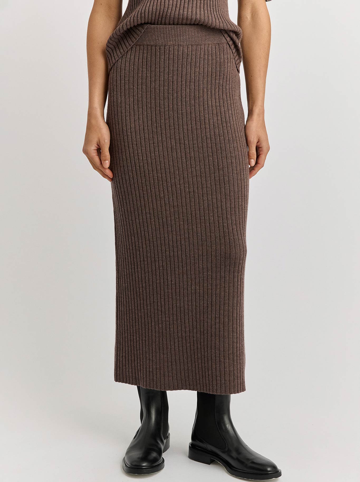 TOORALLIE RIB KNIT SKIRT - Image 5