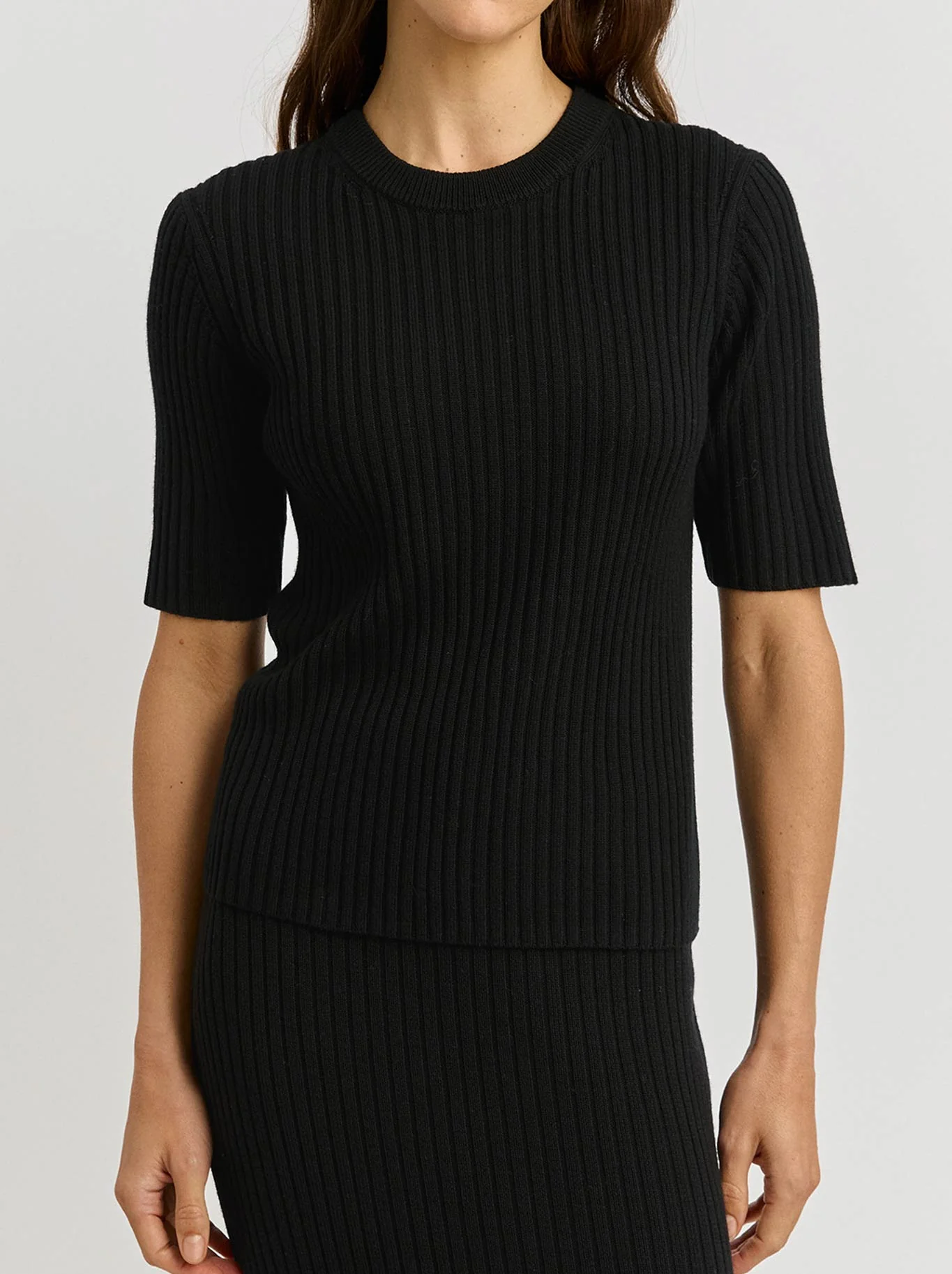 TOORALLIE RIB KNIT TOP