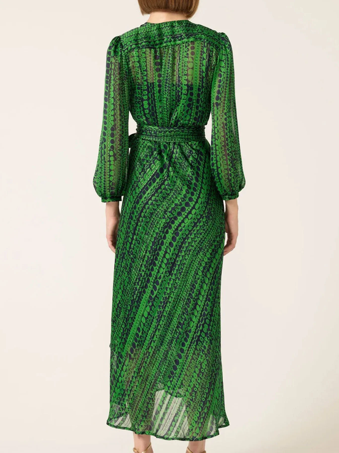 SACHA DRAKE SAVOIR MIDI WRAP DRESS - Image 4