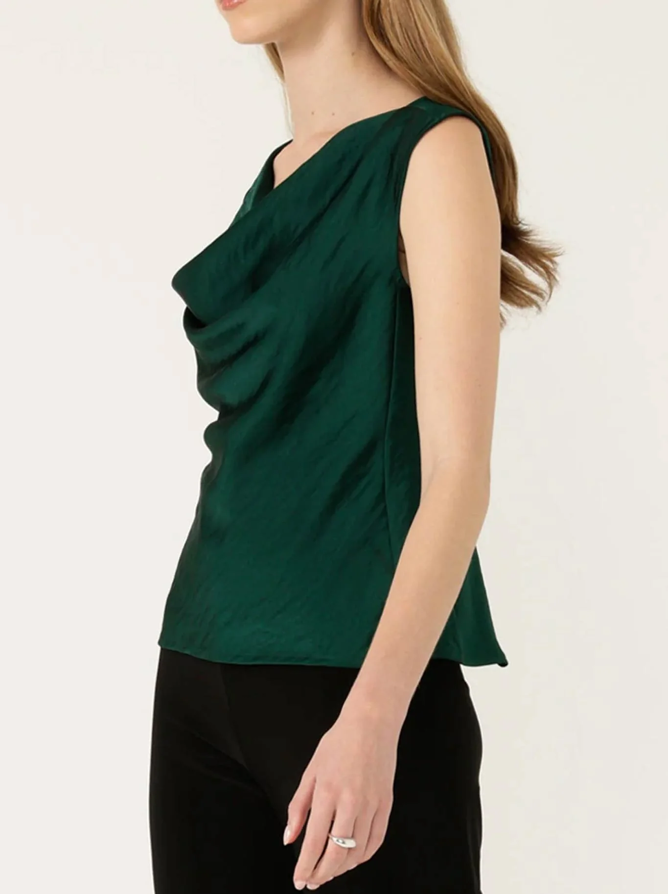 SACHA DRAKE LUXE COWL BIAS TOP - Image 2