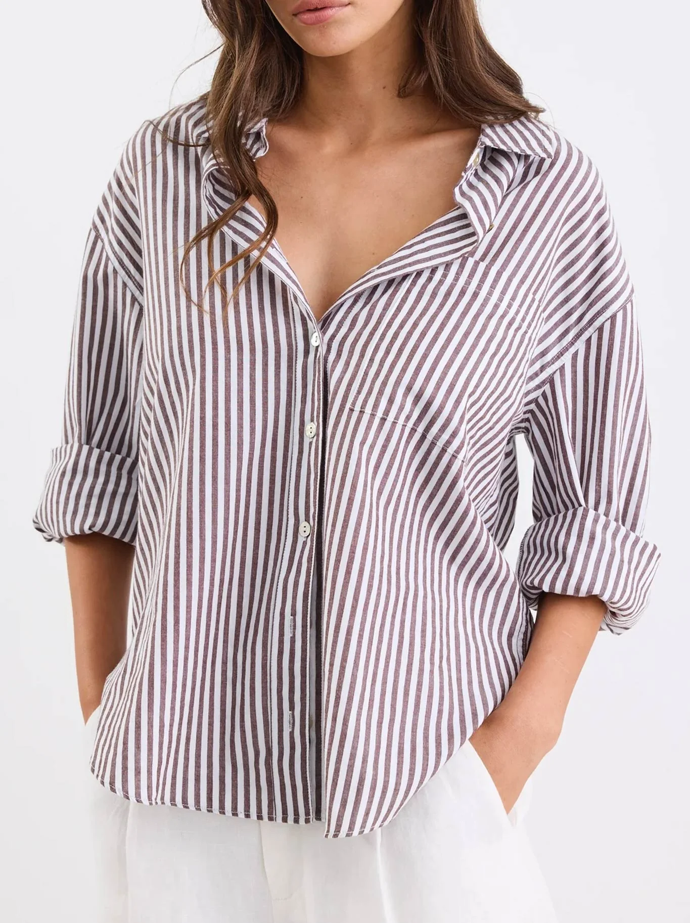 STORIES BE TOLD YOU GOT THIS STRIPE OVERSIZED SHIRT - Image 5