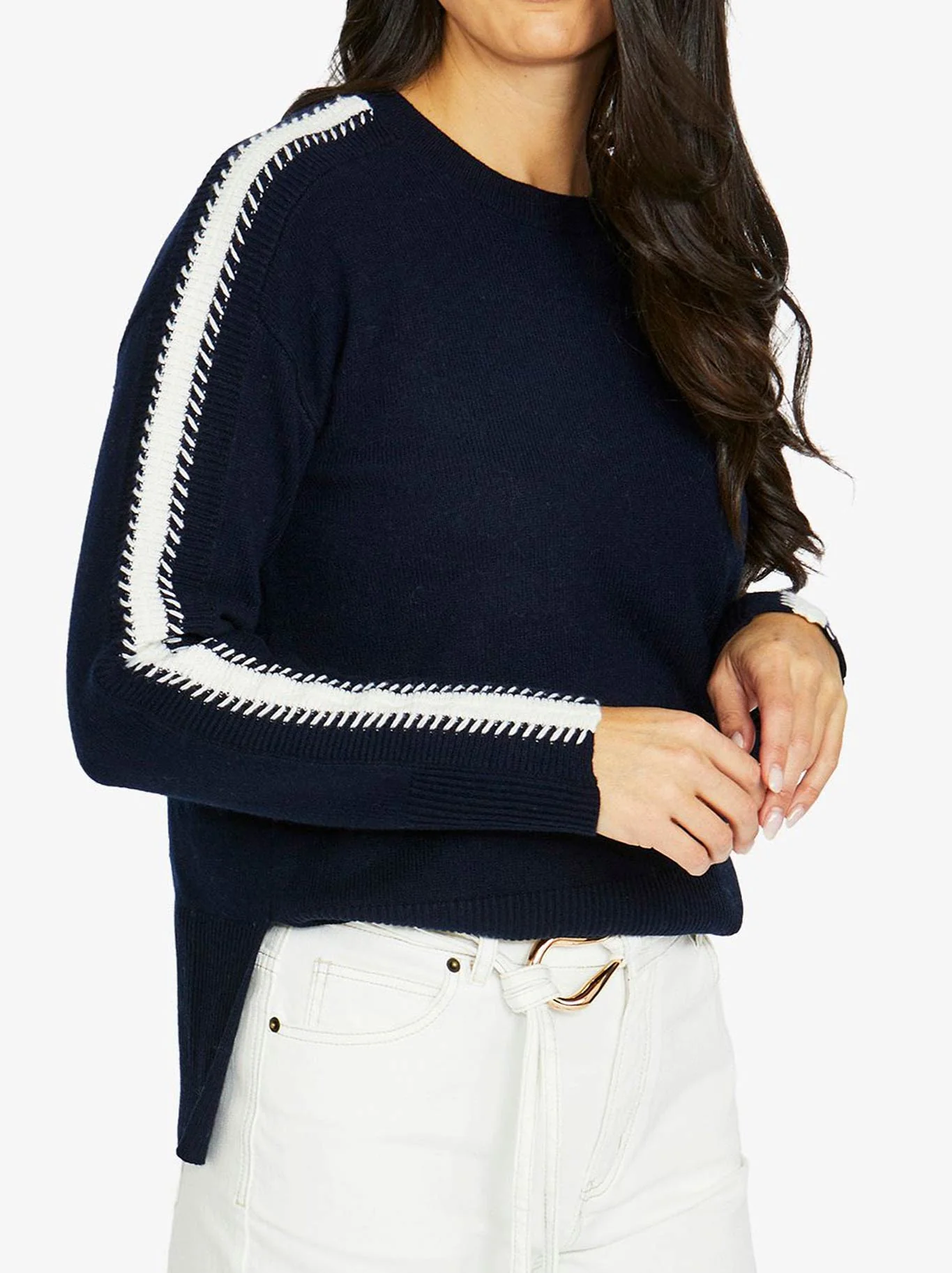JUMP SLEEVE STITCH PULLOVER - Image 2