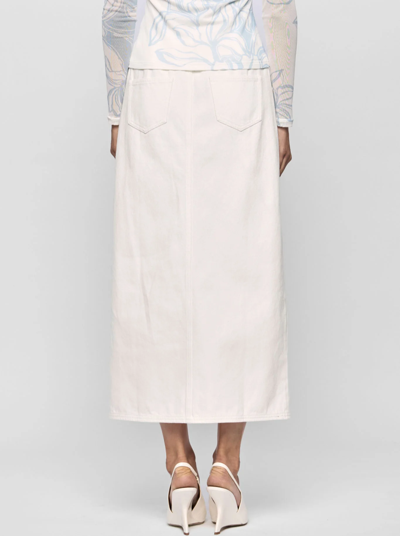 STAPLE THE LABEL EMMIE DENIM MIDI SKIRT - Image 3
