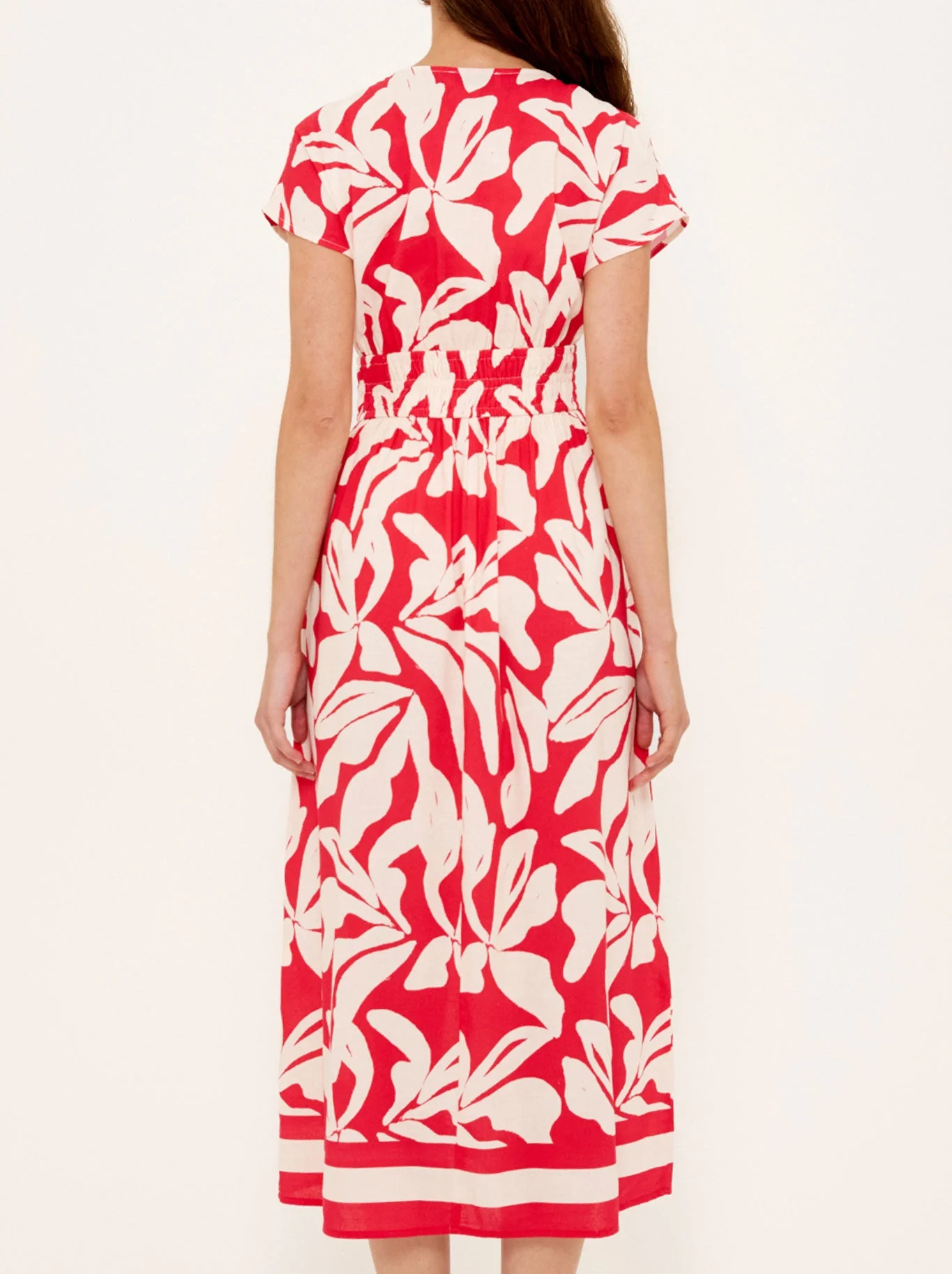 STAPLE THE LABEL SERATA SHIRRED MIDI DRESS - Image 4