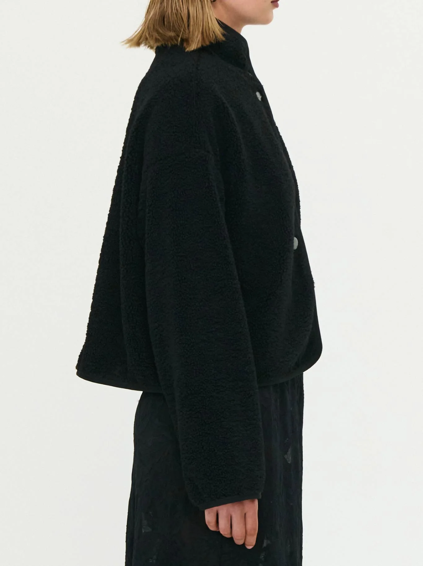 STAPLE THE LABEL KATYA CROPPED SHERPA JACKET - Image 2