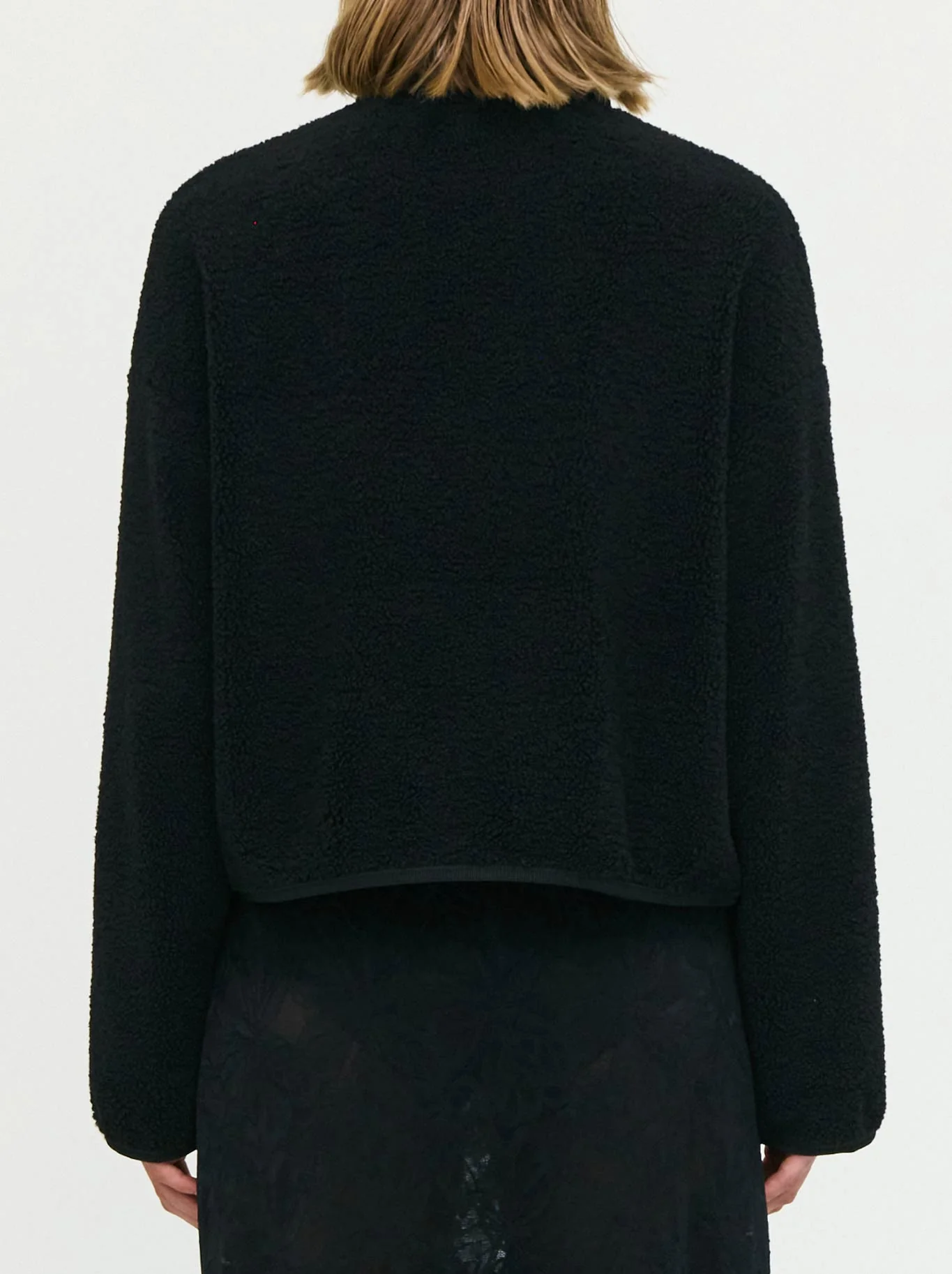 STAPLE THE LABEL KATYA CROPPED SHERPA JACKET - Image 4