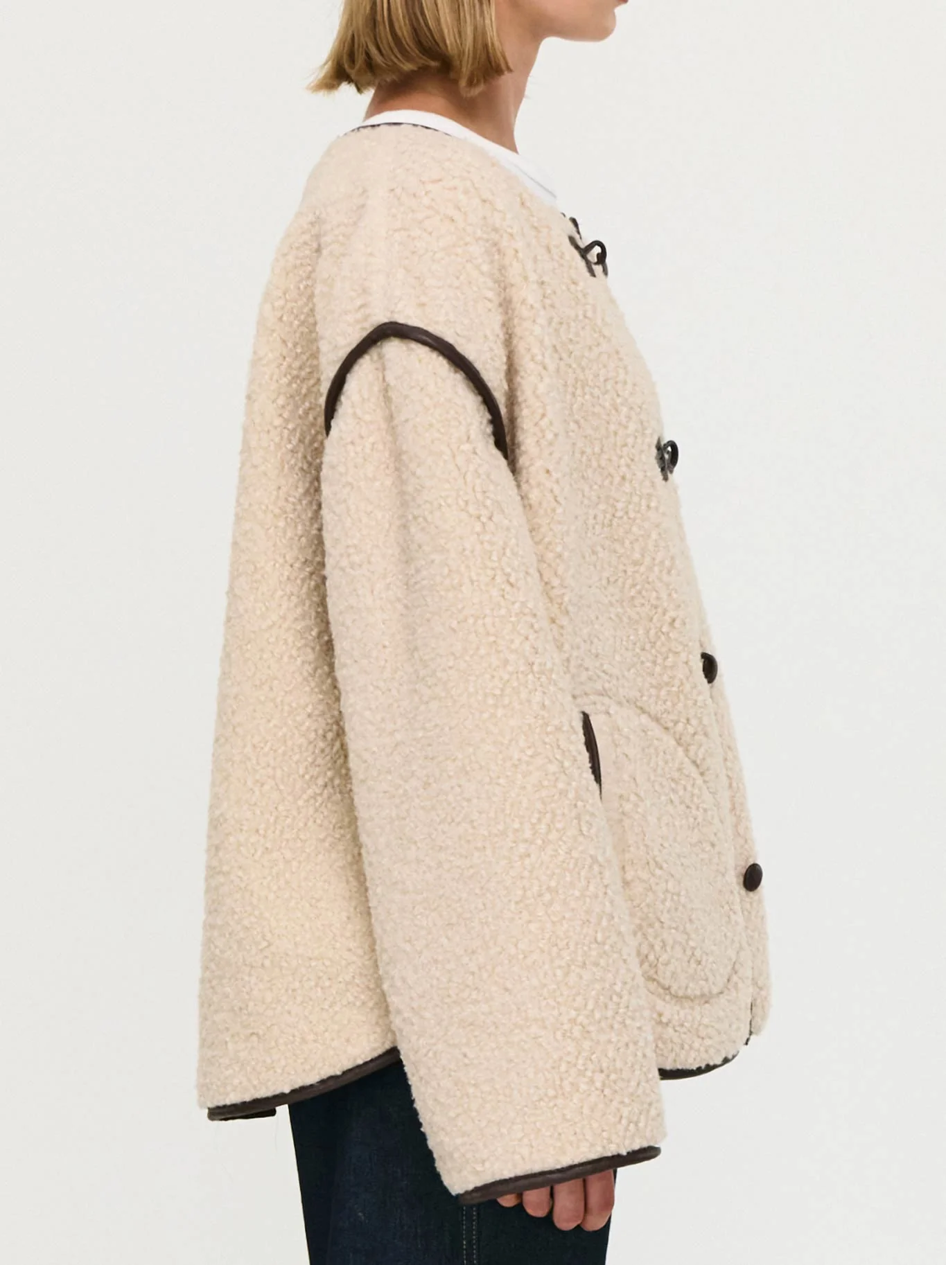 STAPLE THE LABEL PASCELE TEDDY DUFFLE COAT - Image 2