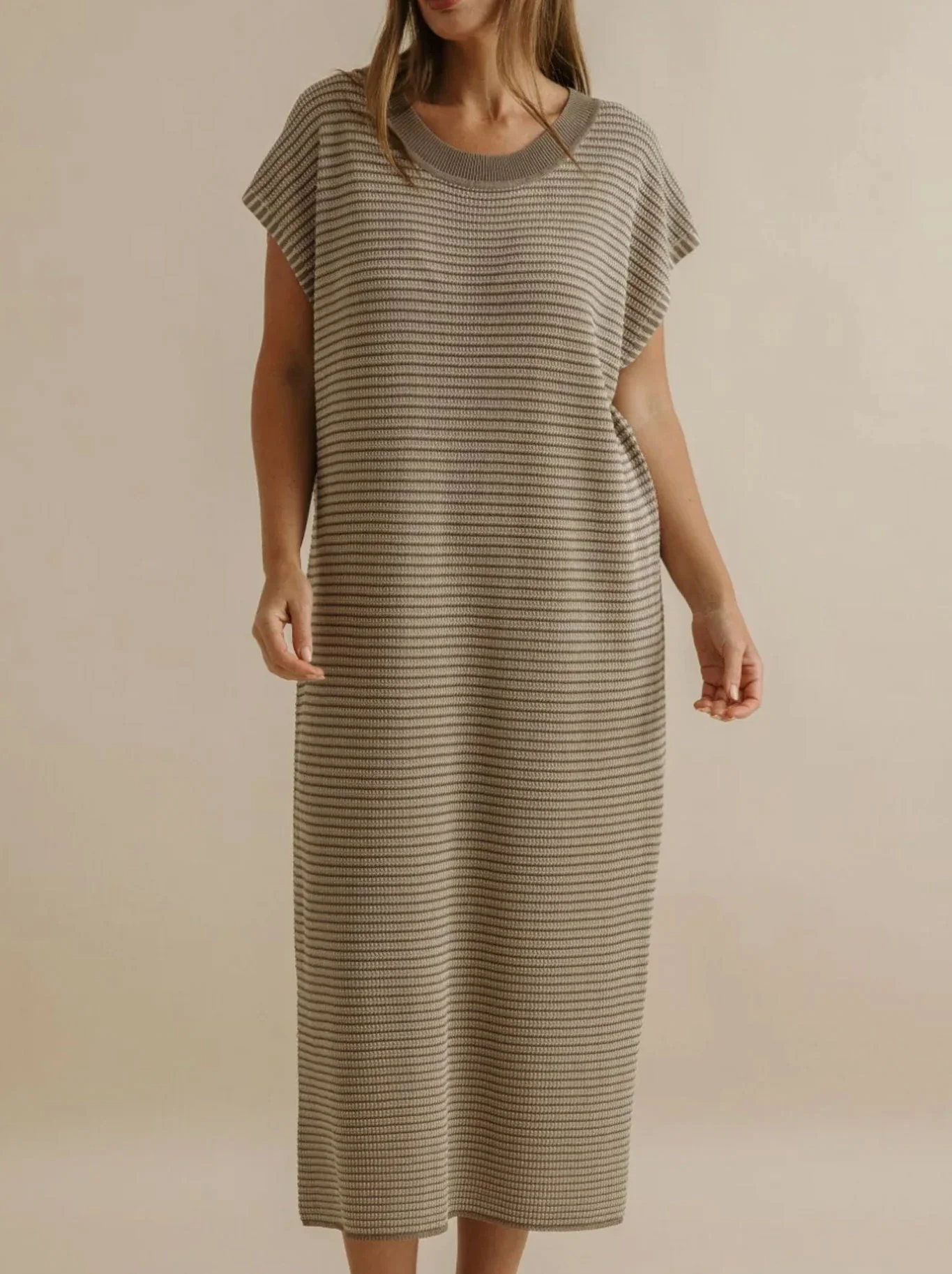 TALAMAYA LATTICE KNITTED DRESS