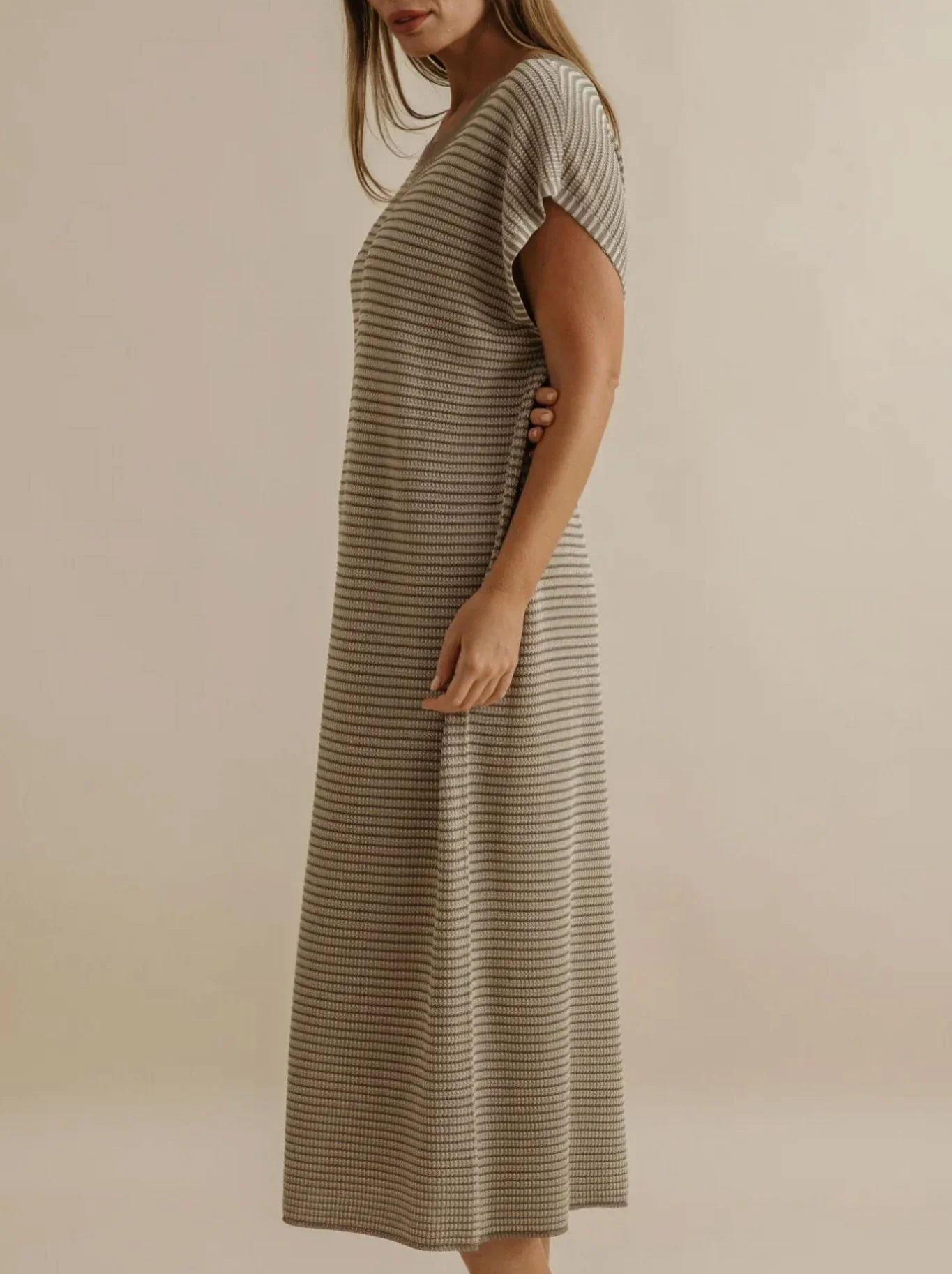 TALAMAYA LATTICE KNITTED DRESS - Image 3