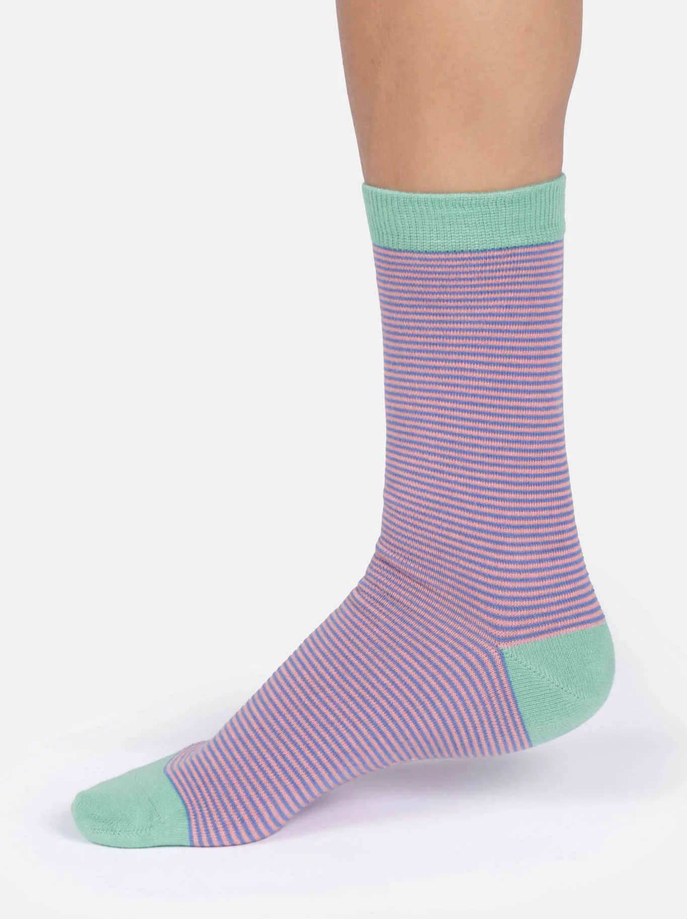 THOUGHT MODAL STRIPE CREW SOCKS - Image 3