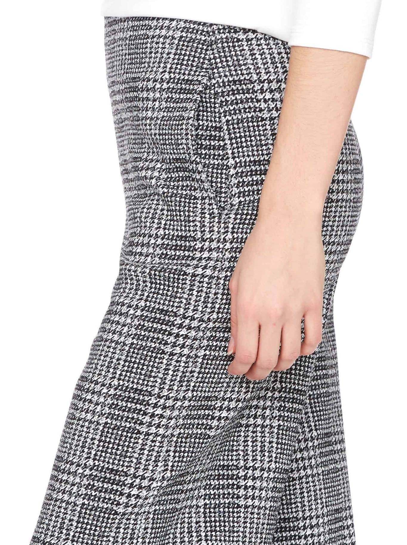 UP! PLAID TECHNO WIDE-LEG CROPPED PANT - Image 3