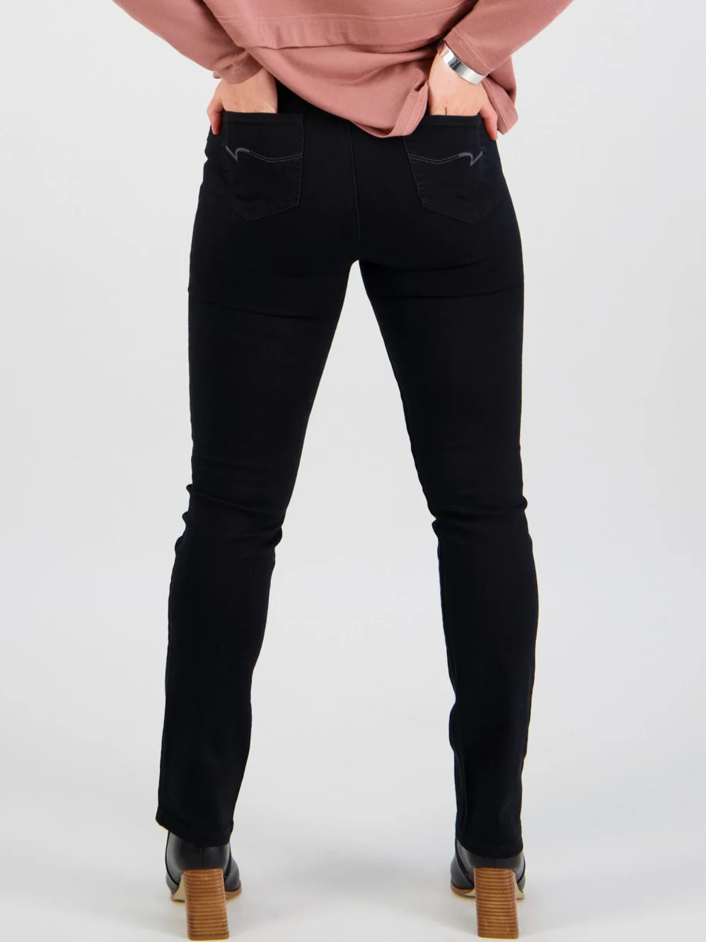 VASSALLI SLIM LEG PULL ON DENIM PANT - Image 6