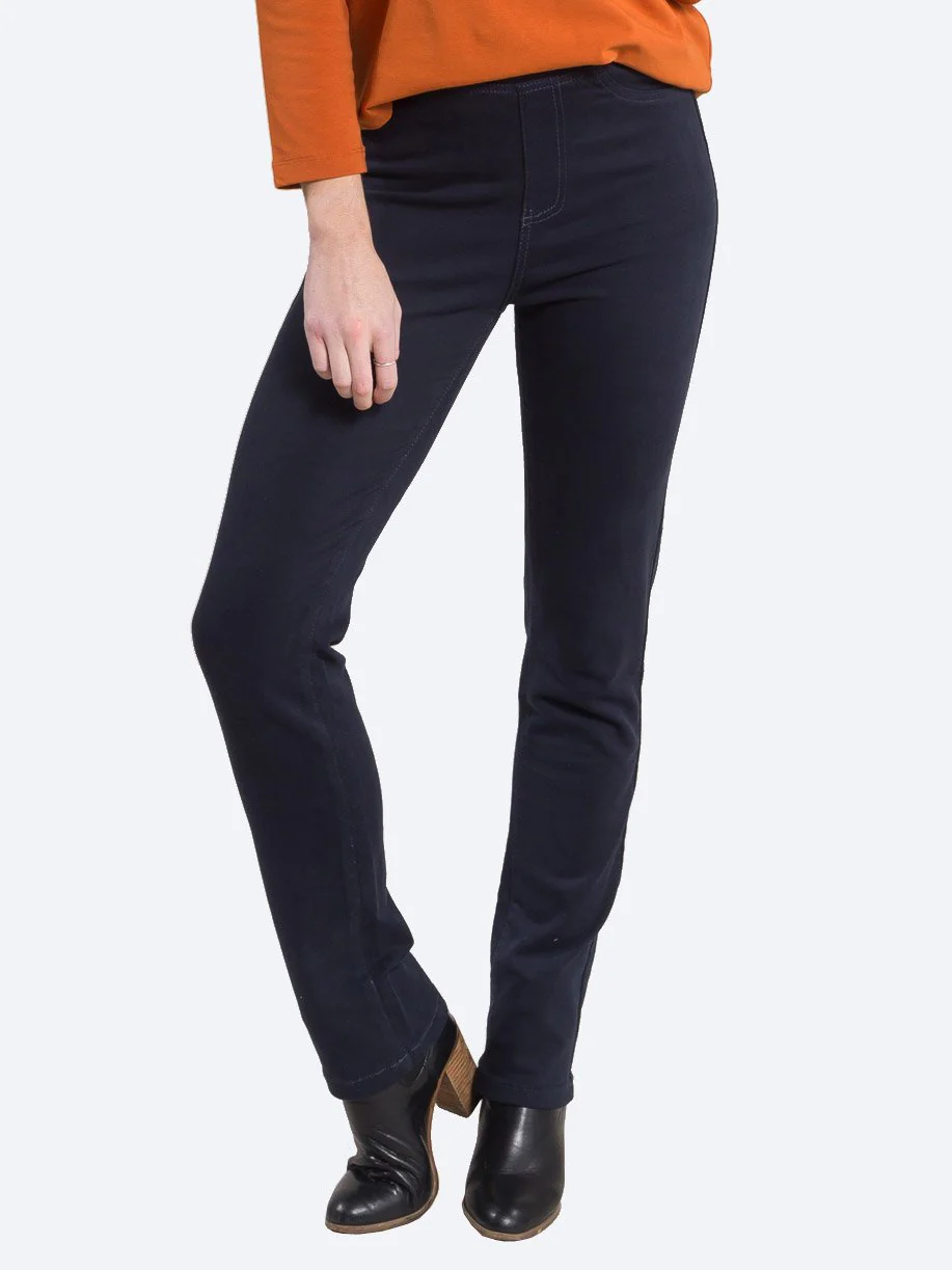 VASSALLI SLIM LEG MOLESKIN PANTS - Image 3