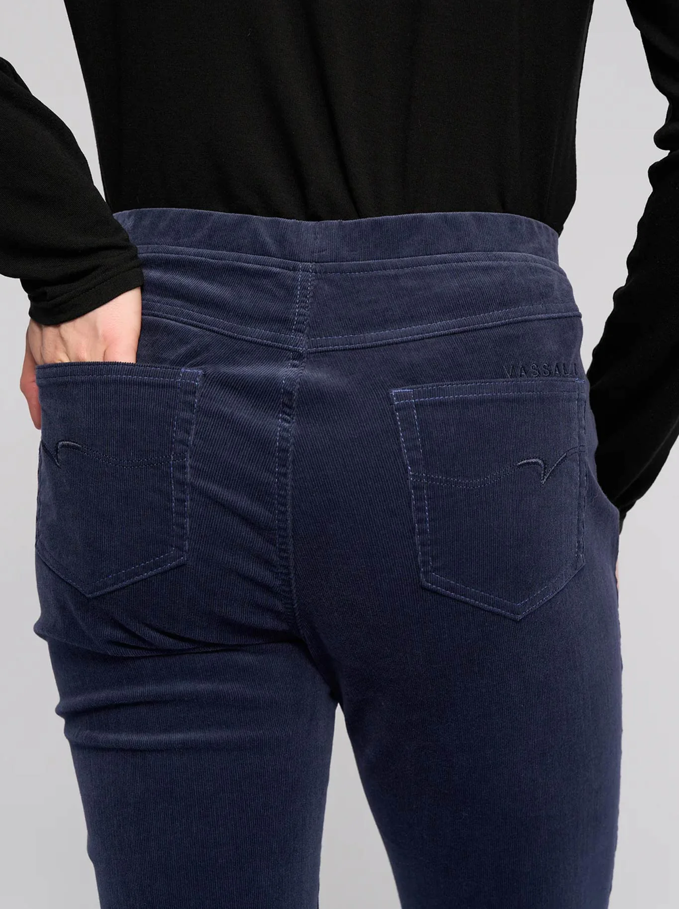 VASSALLI BAY SLIM LEG CORD PULL ON PANT - Image 5