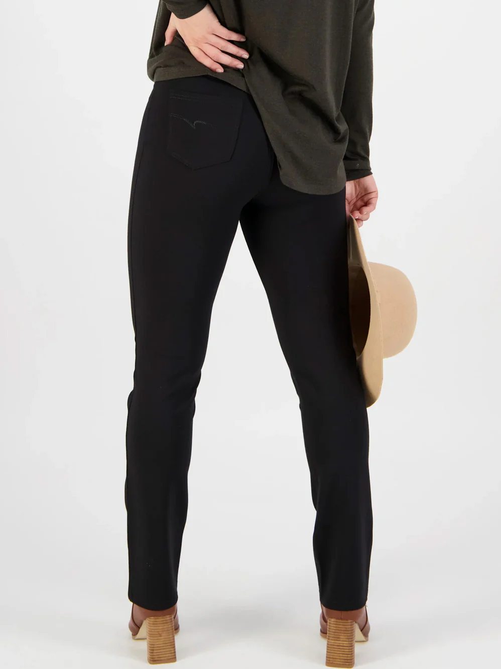 VASSALLI SLIM LEG PONTE PULL ON PANT - Image 3