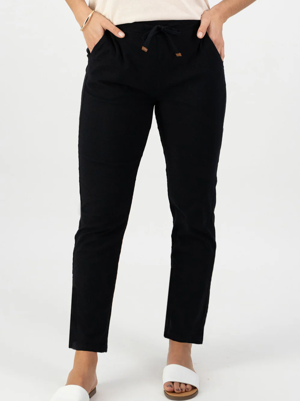 VASSALLI ANKLE GRAZER TIE PANT - Image 4