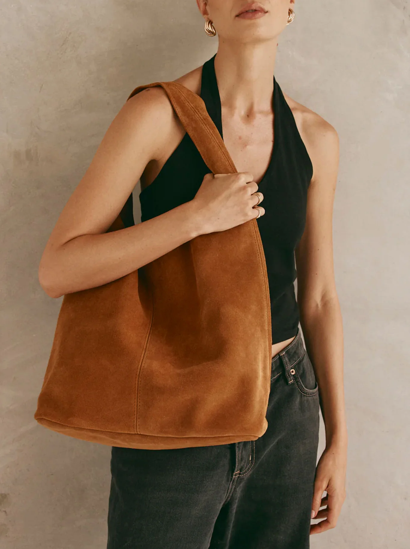 VESTIRSI SIENNA SUEDE HOBO BAG - Image 5