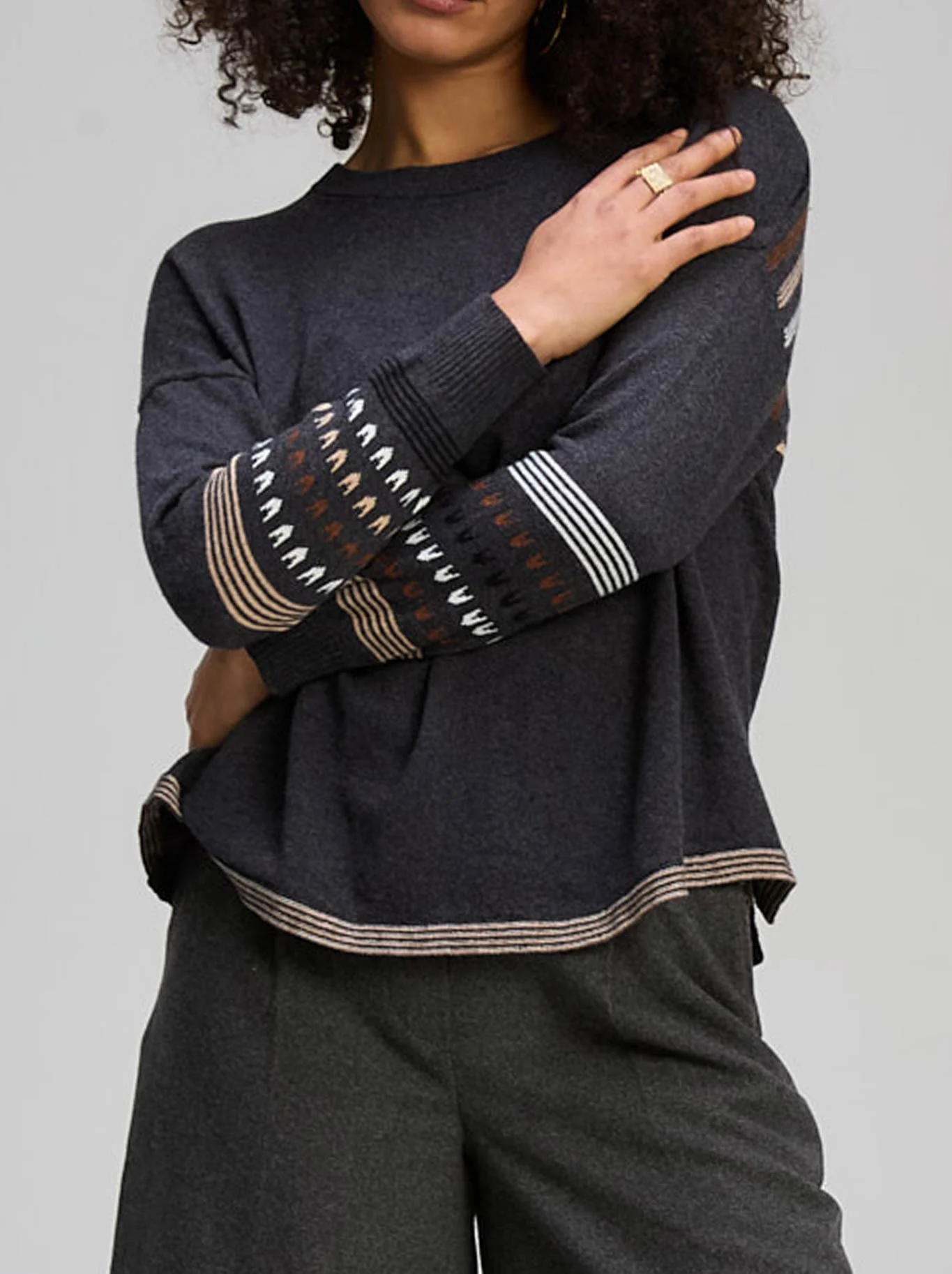 ZAKET & PLOVER TEXTURED SWING JUMPER