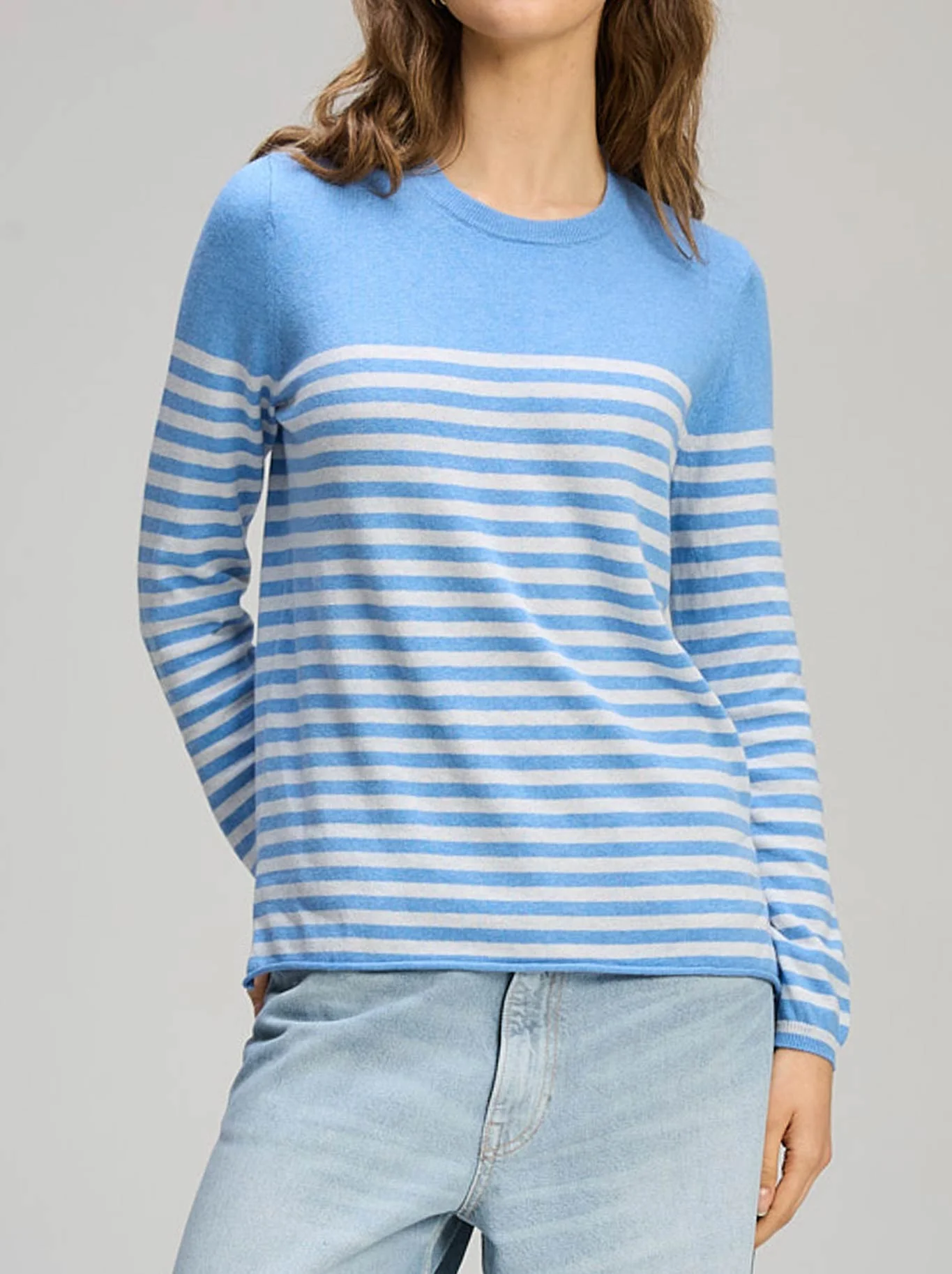 ZAKET & PLOVER DETAIL STRIPE CREW