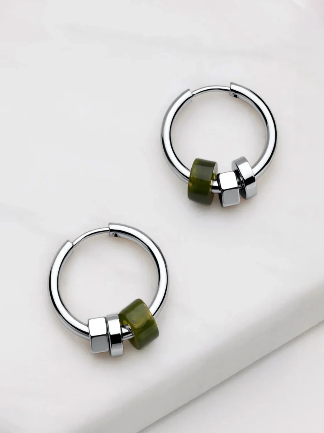 ZAFINO AMINA HOOP SILVER