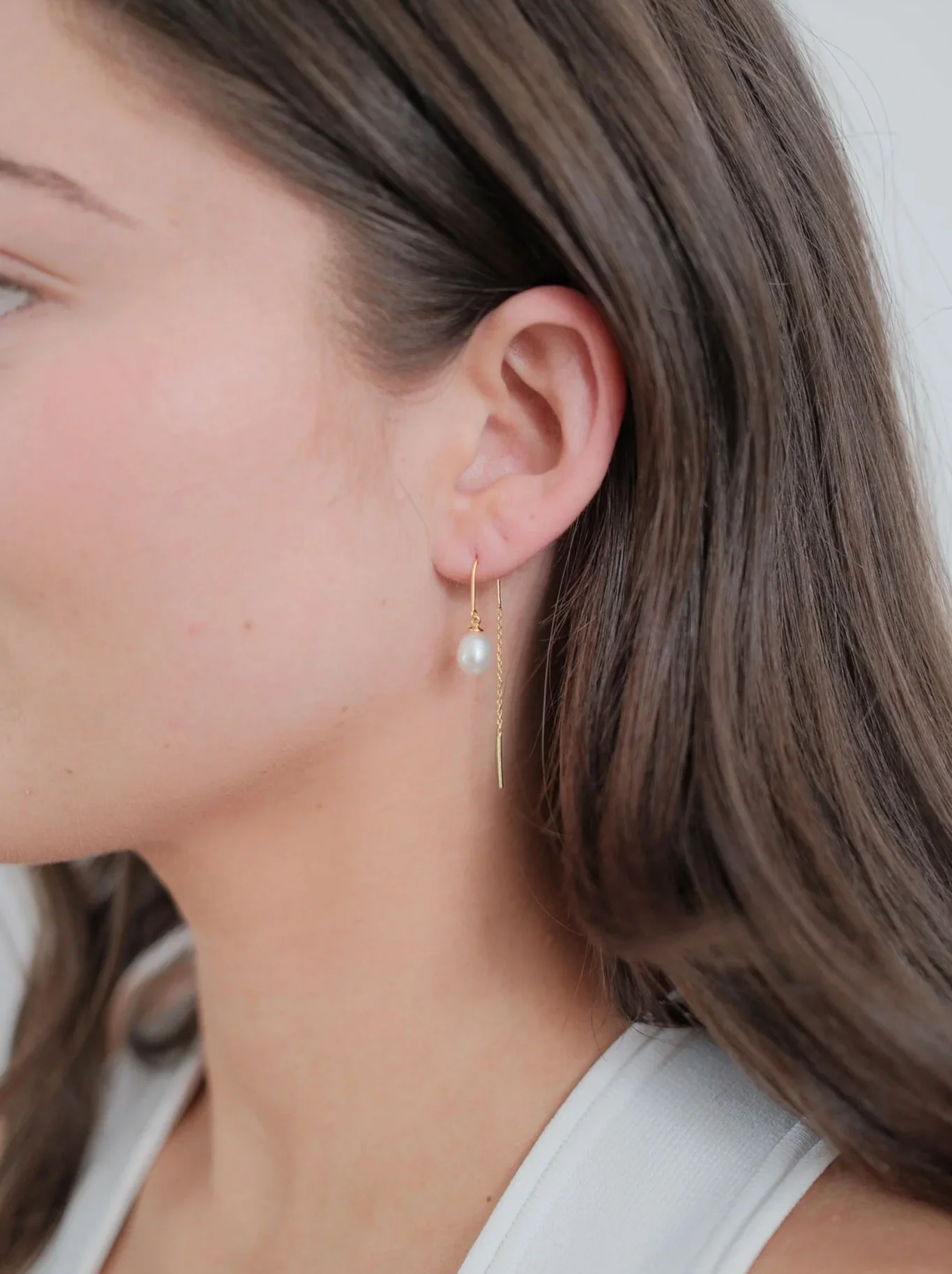 ZAFINO TALIA THREAD EARRING - Image 3